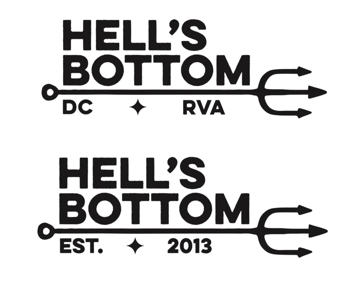 Barber of Hell's Bottom Wordmark Logo