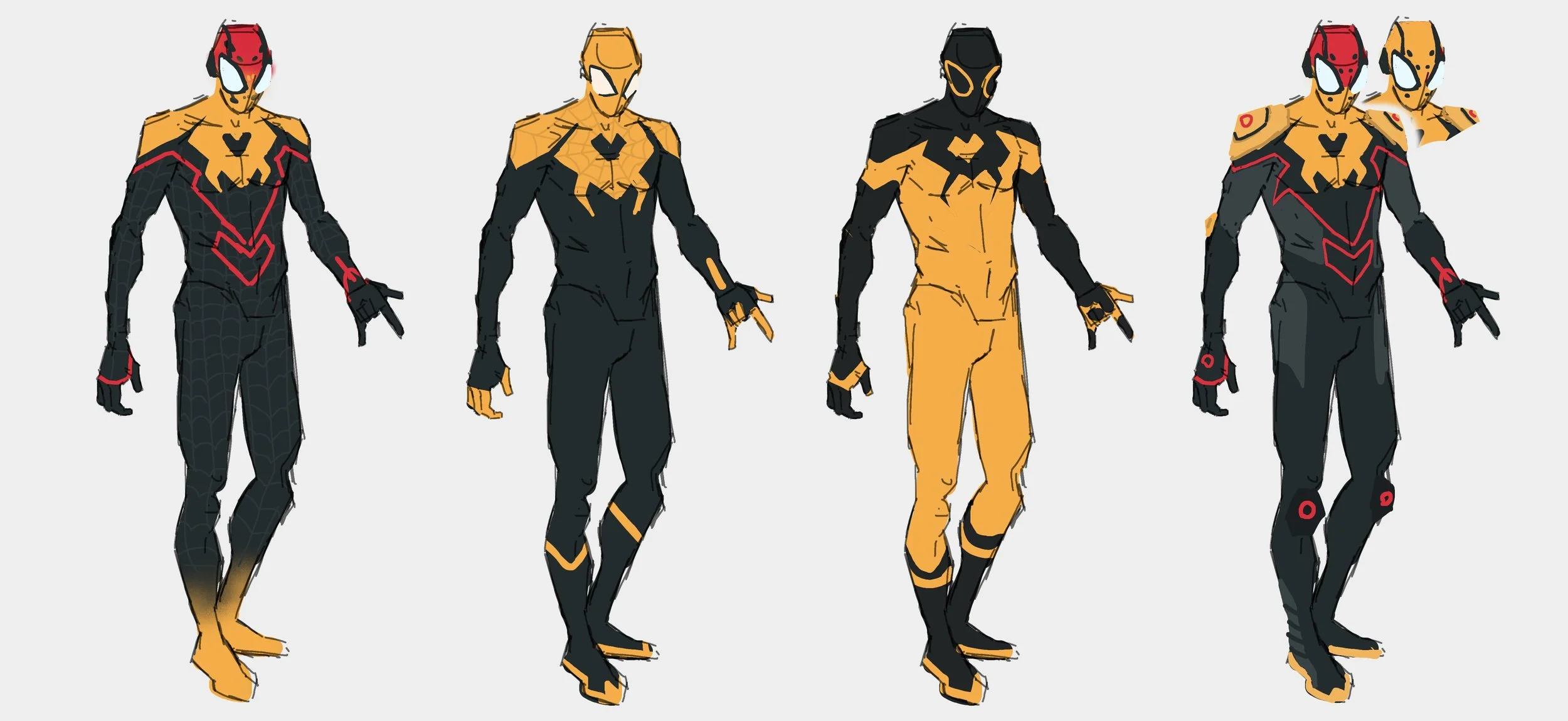 Custom Spider-Man suit iterative design
