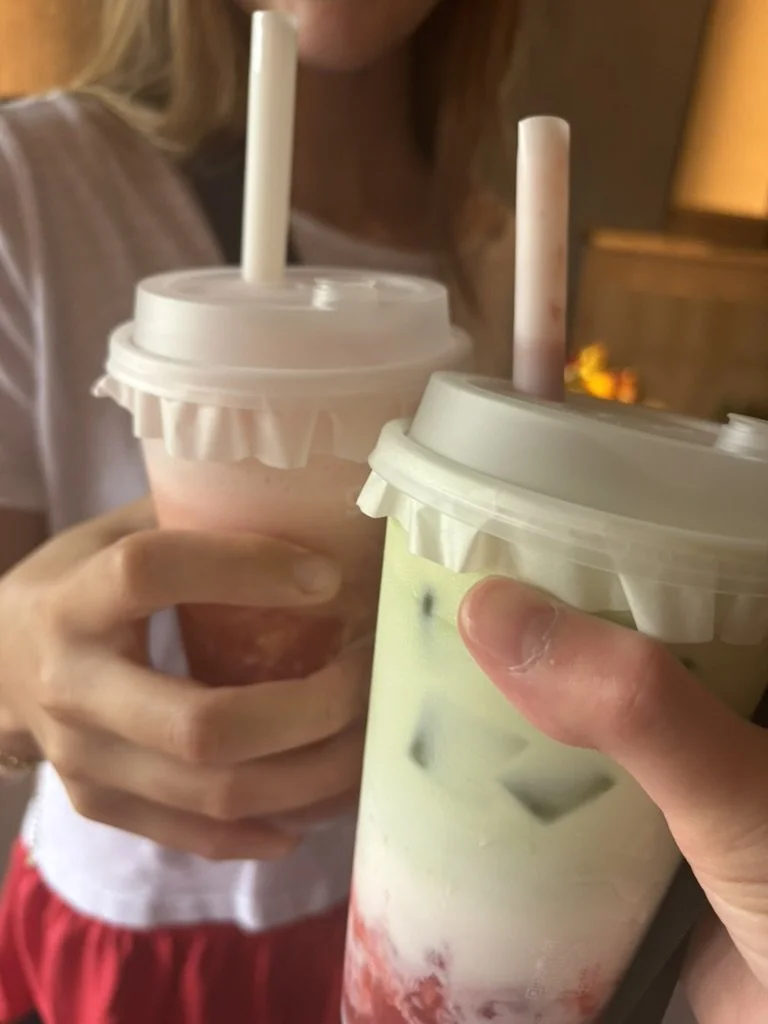 Strawberry Matcha & Strawberry Guava Drink