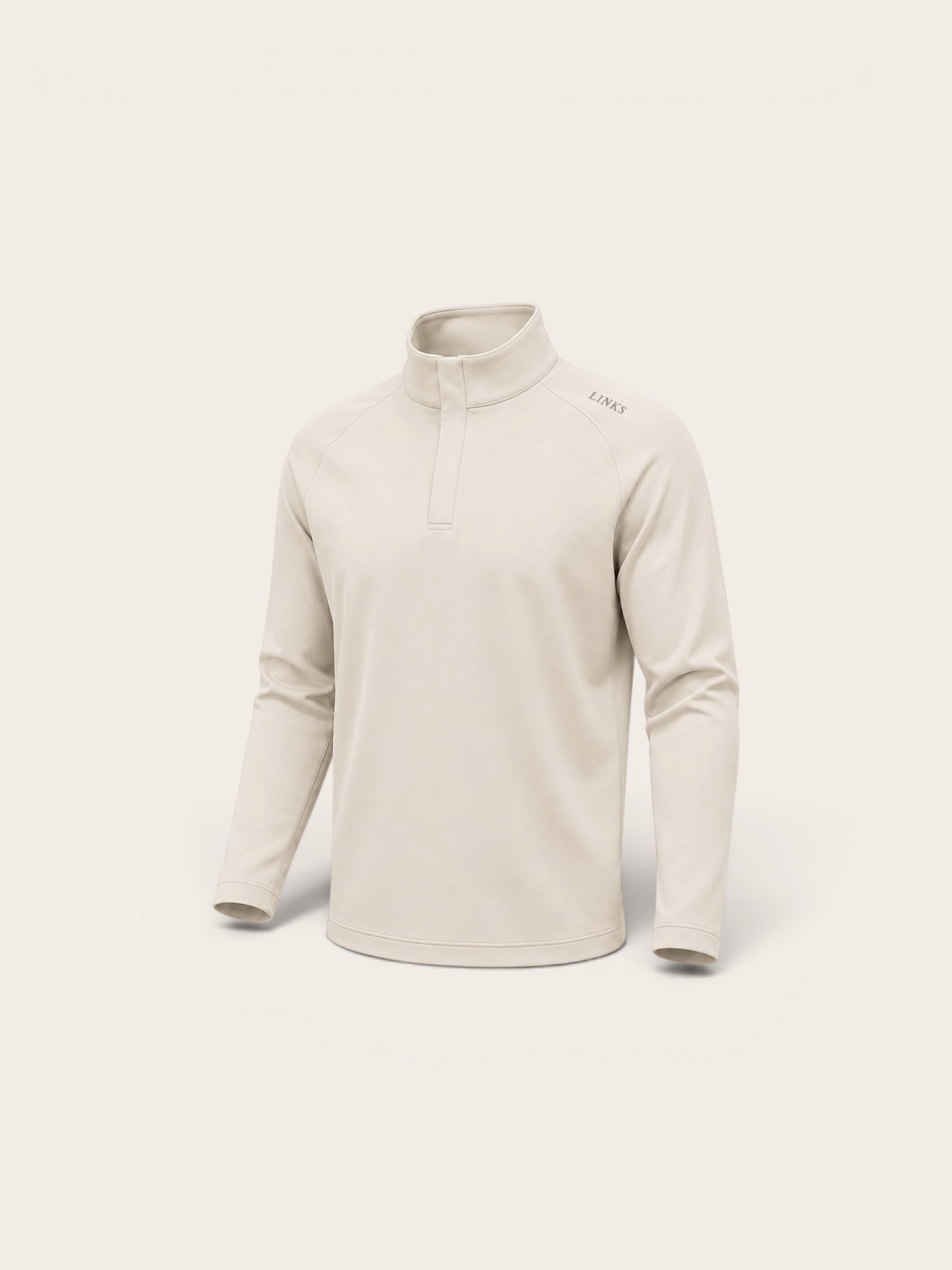 Beige Performance 1/4 Zip