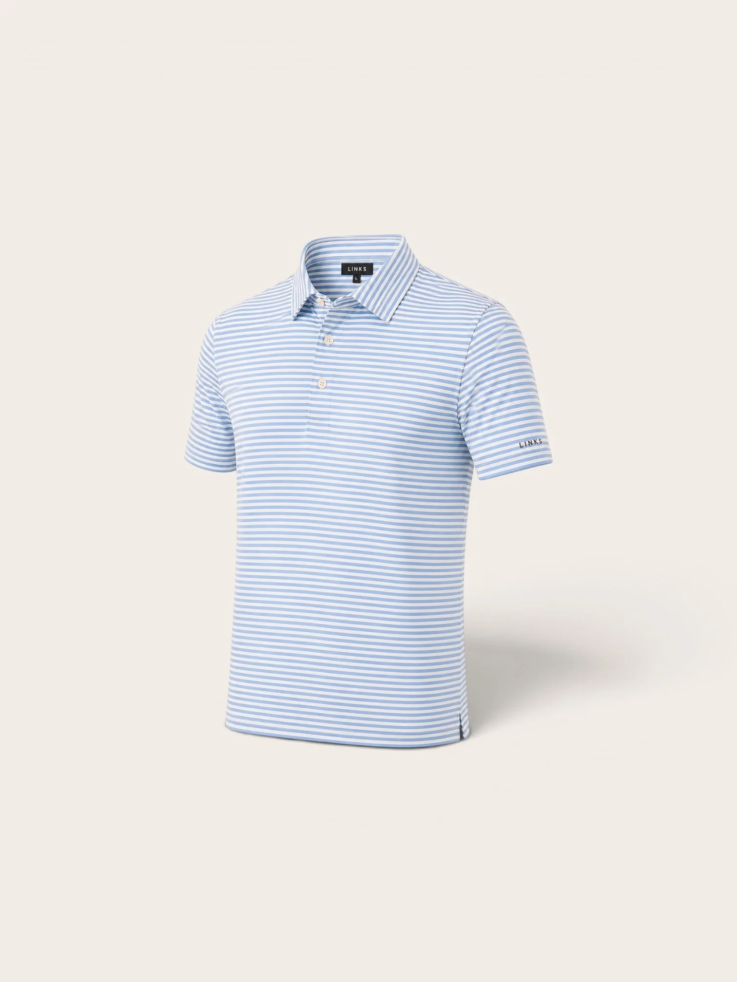 Blue Summer Stripe Polo