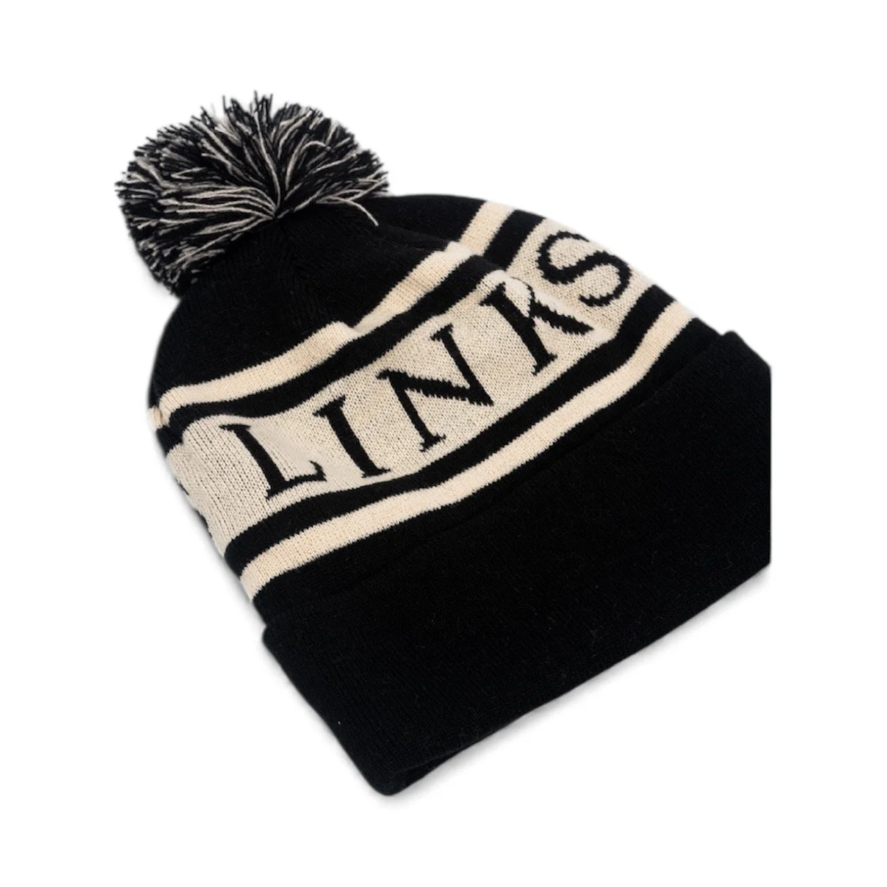 Black/Beige Winter Hat