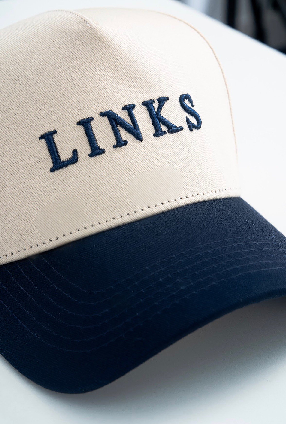 Navy/Cream Bespoke Cap