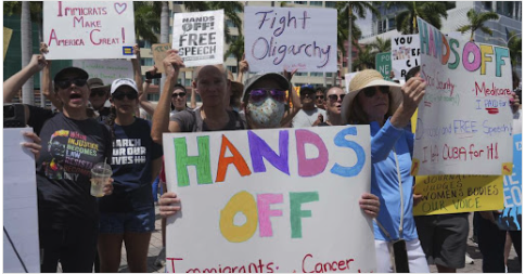 Protesters denounce Trump and Musk in rallies across the U.S.