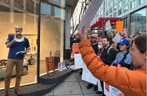 On National Day of Action: Federal Union Rank-and-Filers Protest Musk &amp; Challenge Their Own Leaders