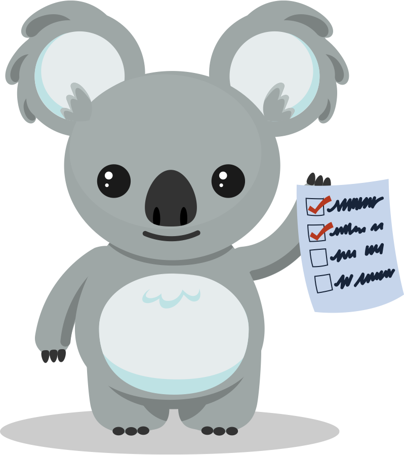 Kado holding a to-do list