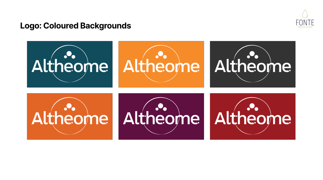 Coloured backgrounds