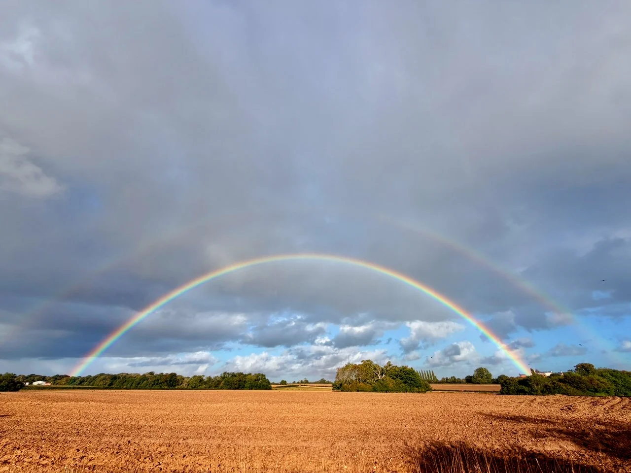 We don't have many hills in Norfolk, but that means we get some stunning rainbows!
