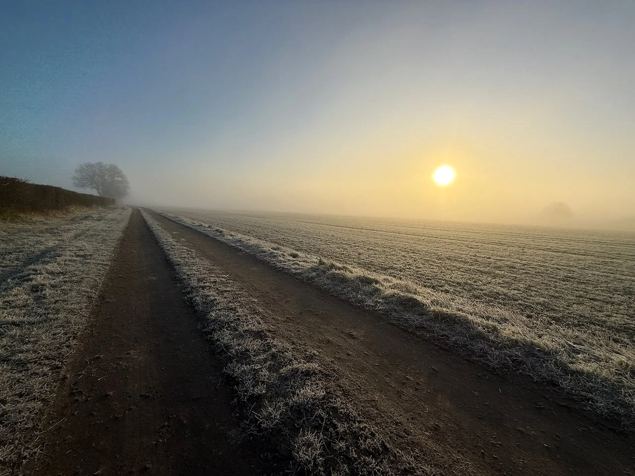 In winter, walks through the fields need a few extra layers but are just as enjoyable