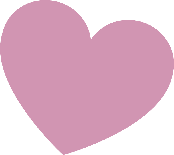 Pink heart graphic on black background