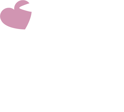 A silhouette of a white raven holding a pink heart in its beak against a gray background.