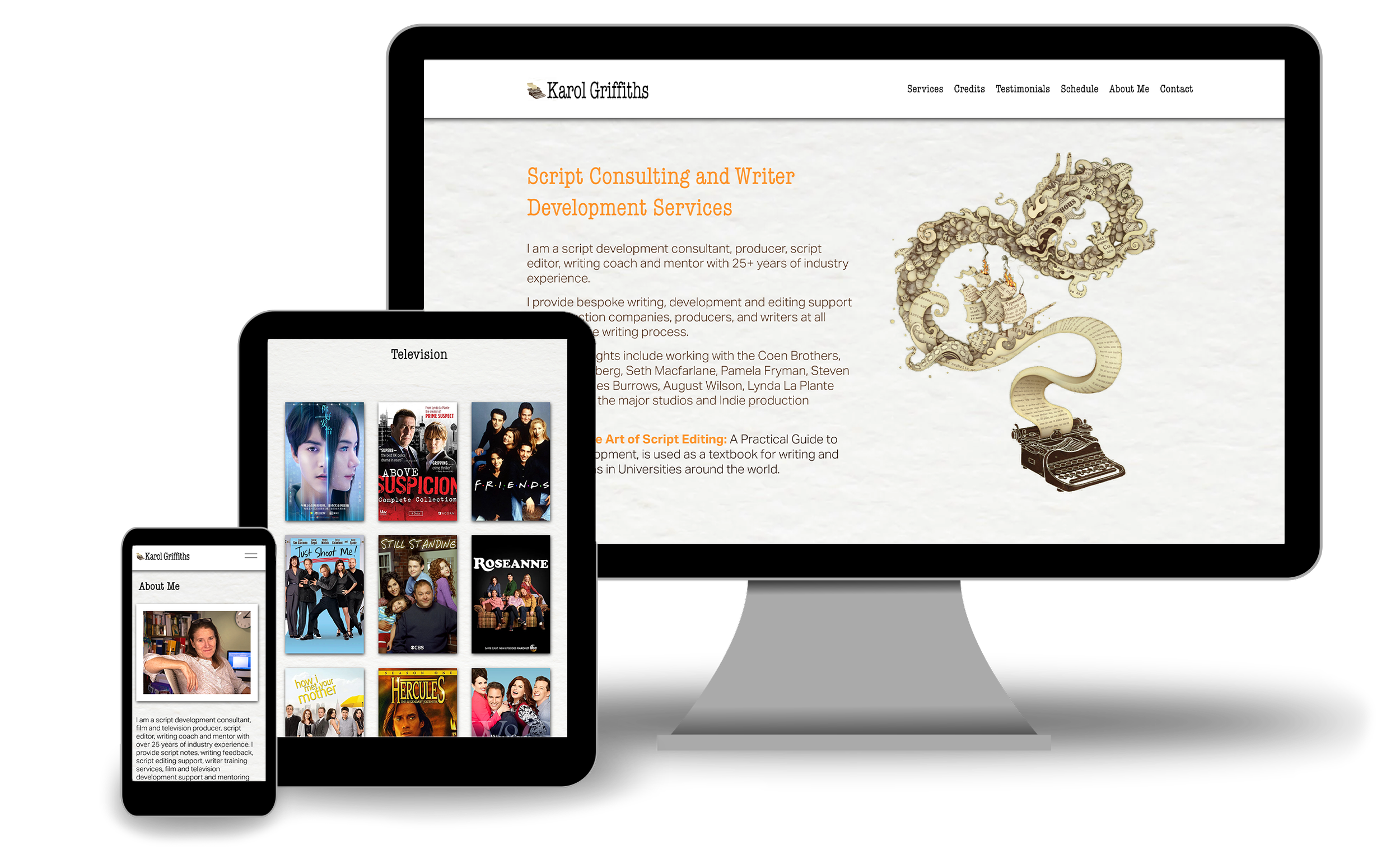 writing consultant website preview