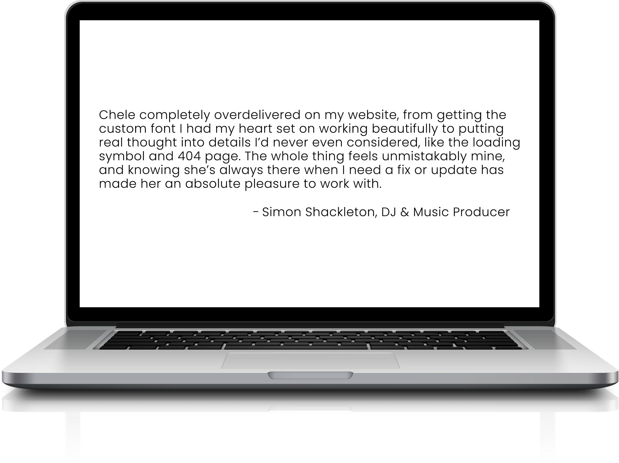 Simon Shackleton testimonial