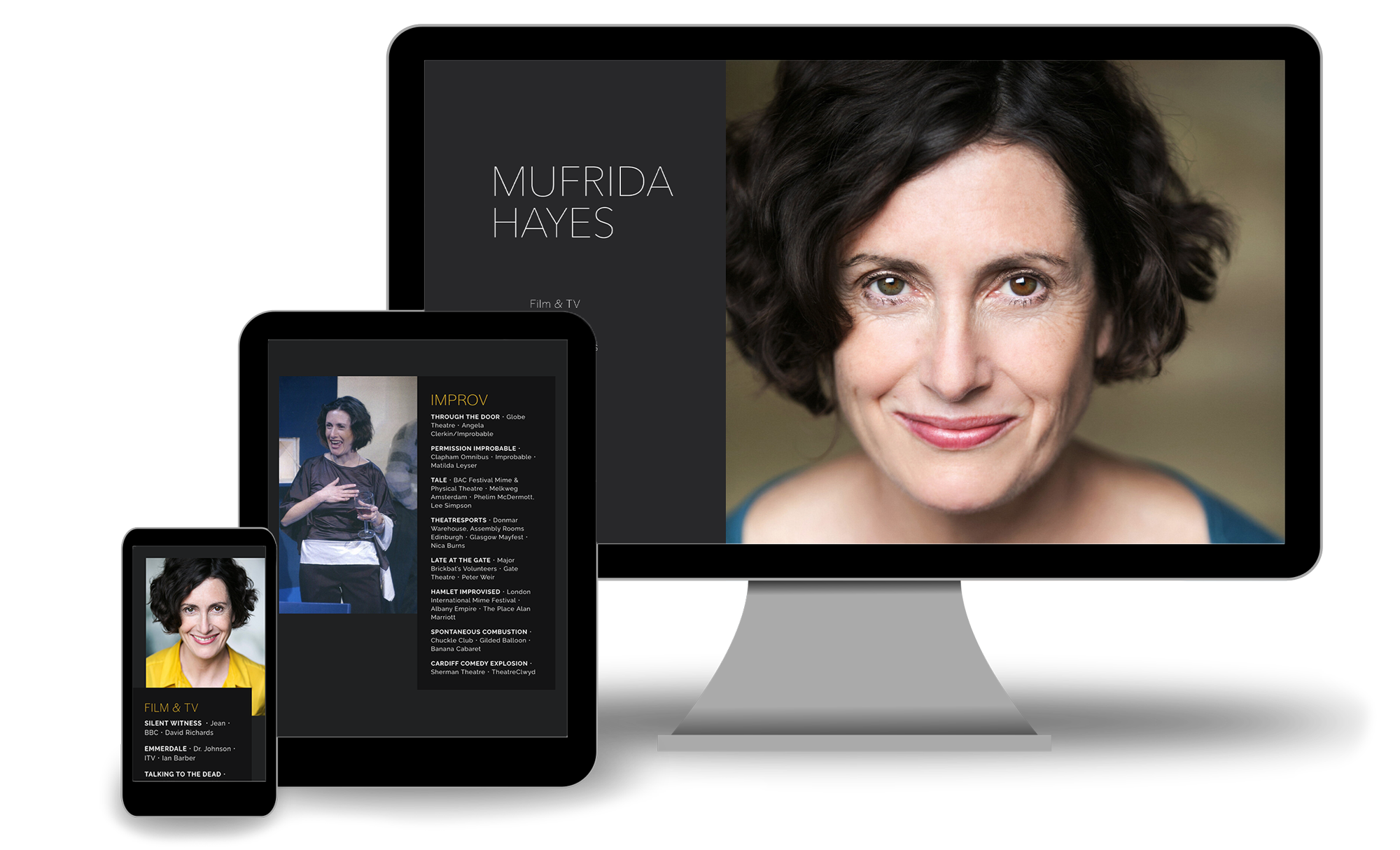 Mufrida Hayes actor website preview