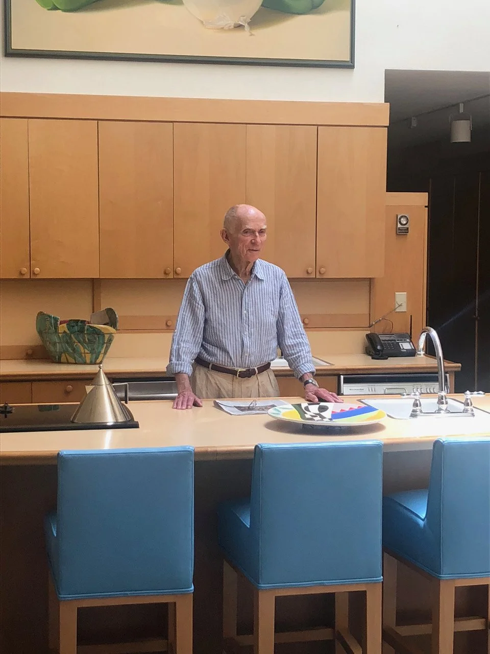 Al Shands standing in the kitchen at Great Meadows