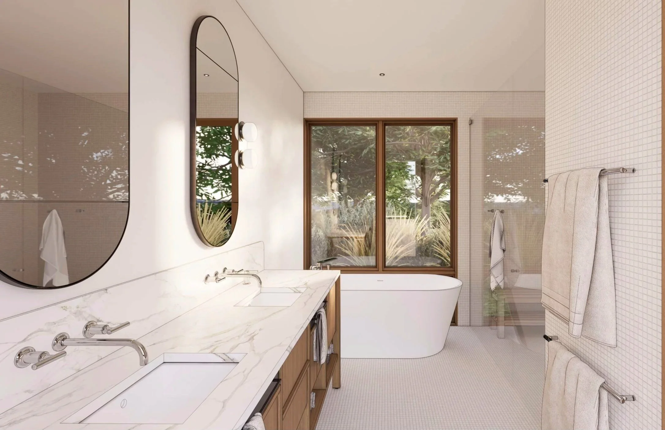 Rendering: Interior, Primary Bath