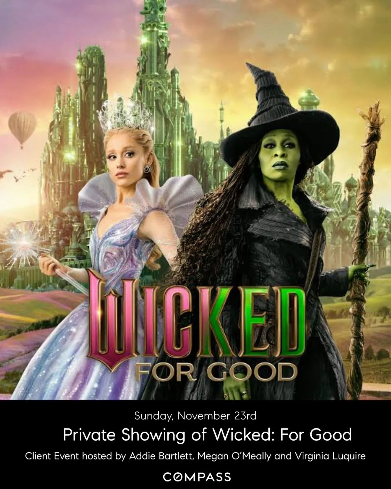 It&rsquo;s almost here!!!! 💗💚

We are so excited to see a full theater of our wonderful clients on Sunday, November 24th for a private screening of Wicked: For Good. ✨

We did this last year and it was so much fun, so of course we had to do it for 