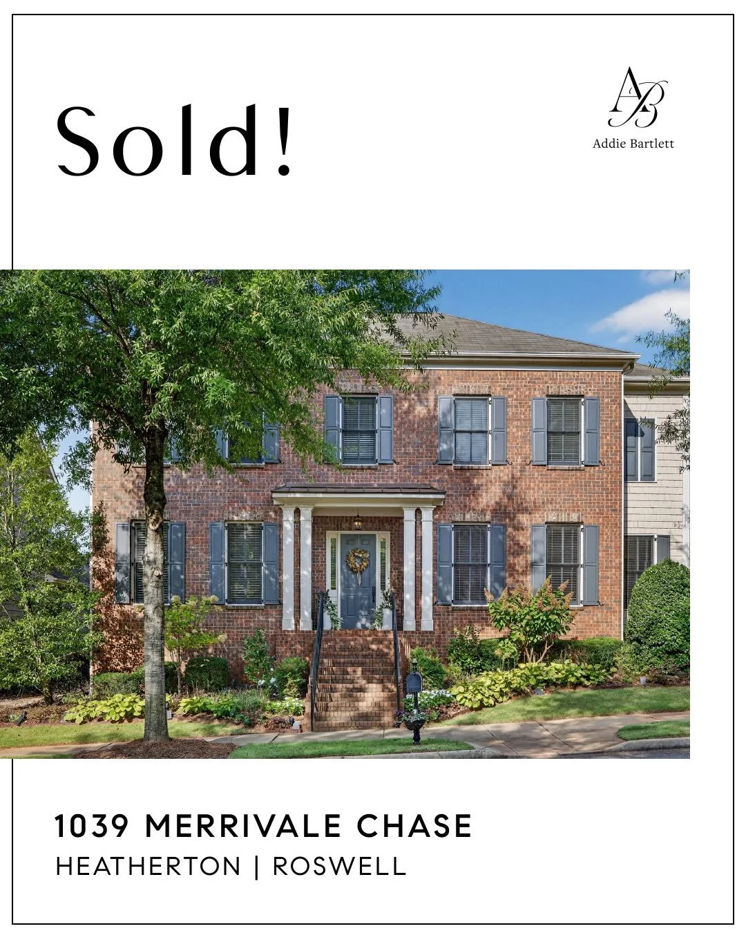 Sold! 

I first walked into this house 🏡 in October 2024, and immediately knew it would be the most special listing. We searched and searched for their new home, but it was hard to find because their current home (1039 Merrivale Chase) was so great!