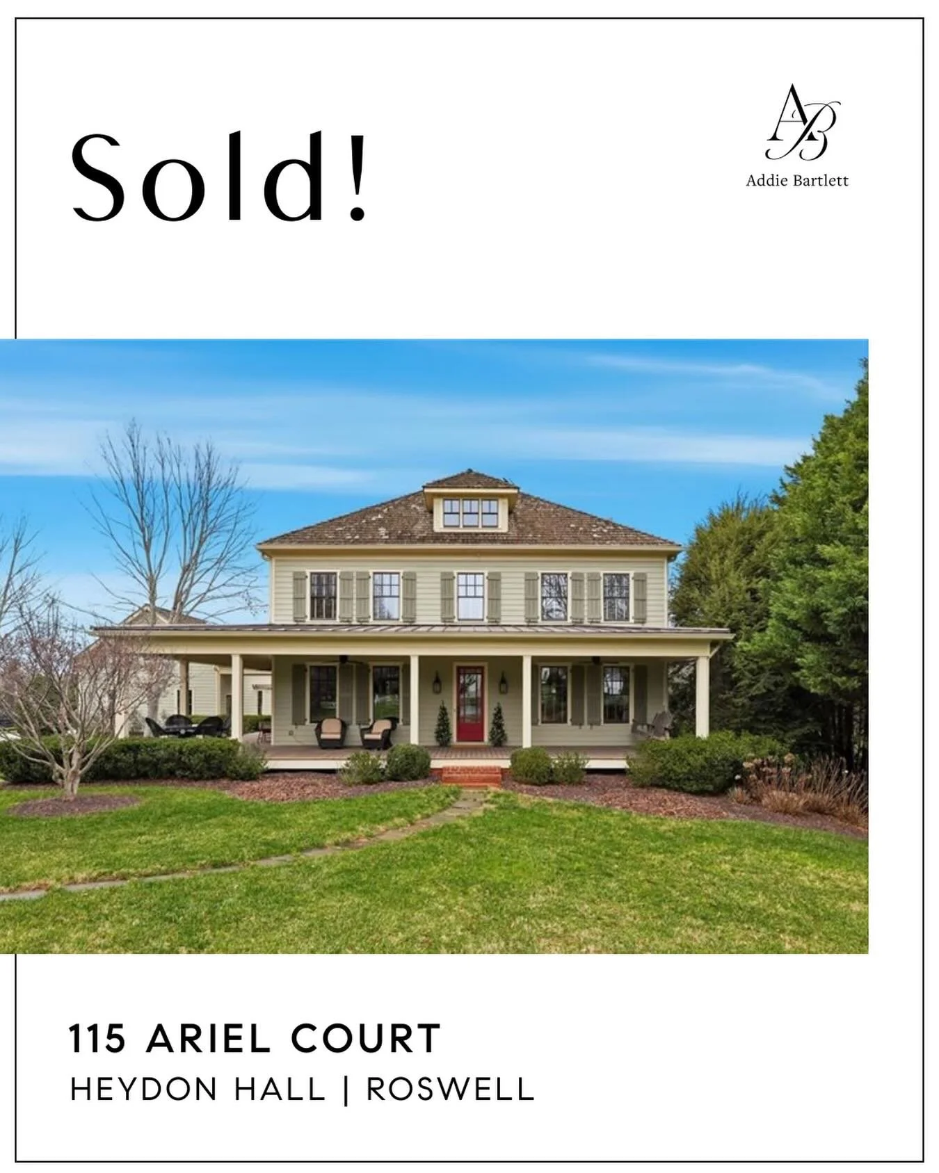 Sold!

We had a really nice closing today. ✍️We reflected on the evolution of their search, finding THE house, plans for fun decorating projects and how crazy but smooth the last month was finding this house, going under contract, listing their house