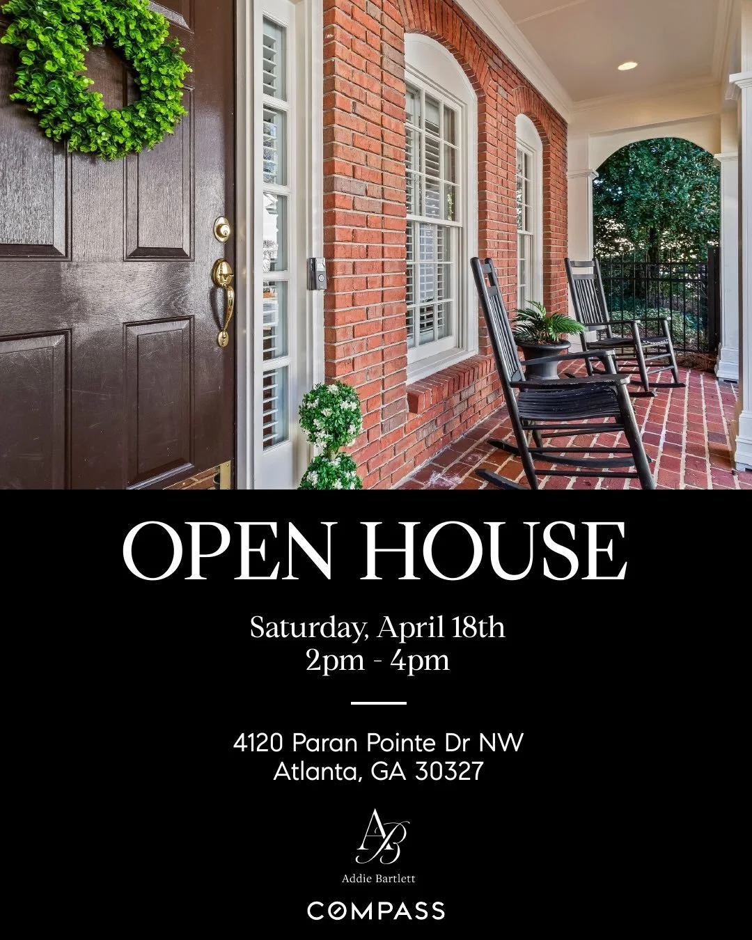 Open House!

Beautiful weather to attend an Open House!

Stop by to tour this gorgeous, fully renovated home being offered for under $1million in Buckhead! 

Open House
Saturday, April 18th
2pm-4pm

4120 Paran Pointe Dr
Atlanta, GA 30327

🛏️ 4 bedro