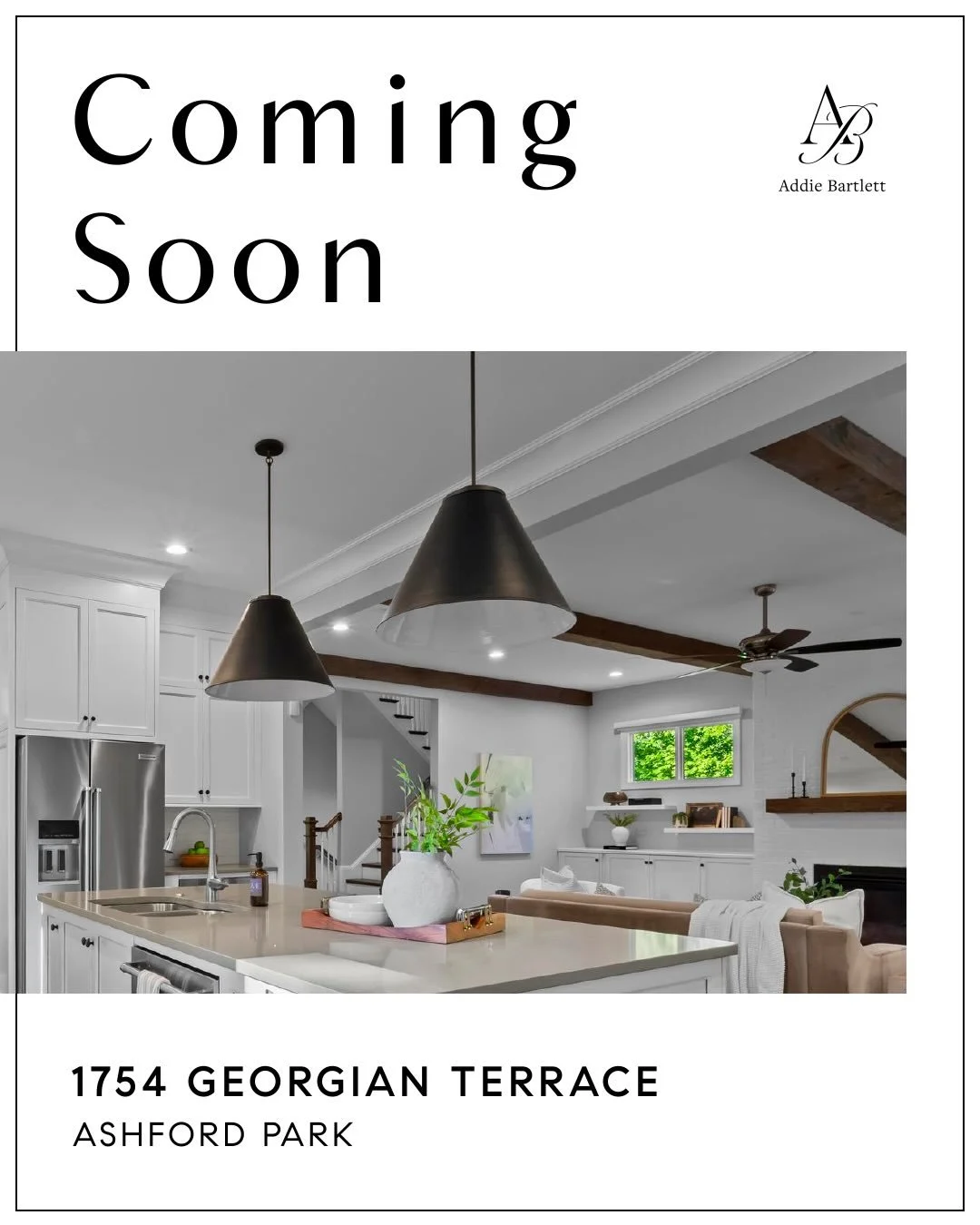 Coming Soon in Ashford Park 🌳

Where Thoughtful Design Meets Everyday Life.

From the statement dining room chandelier to the matte black oversized pendants over the kitchen island, each detail of this home contributes to an elevated atmosphere desi