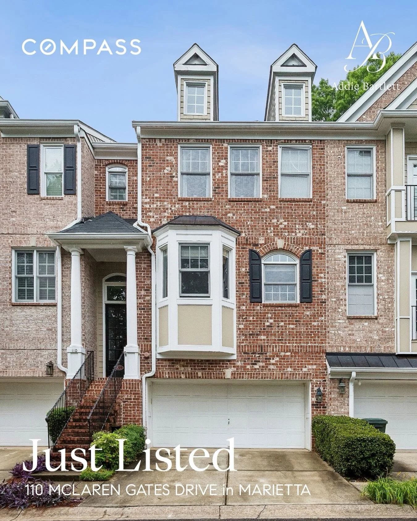 Just Listed

Tucked within the gated enclave of McLaren Gates, this exceptional townhome offers the perfect blend of privacy, convenience, and timeless design in one of Marietta&rsquo;s most coveted locations. Built by Ashton Woods and featuring a cl