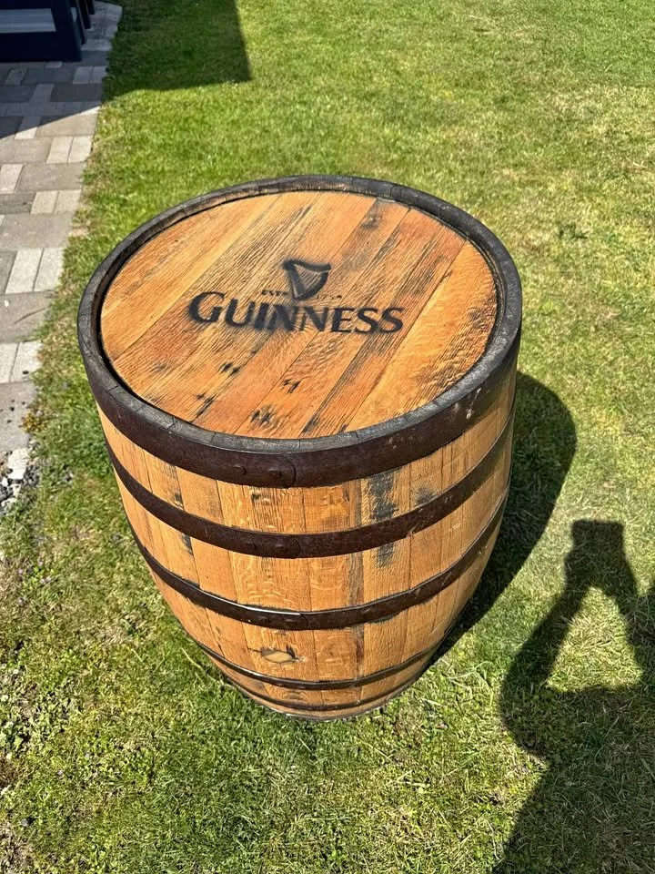 Oak Barrel at a rustic Marquee Wedding