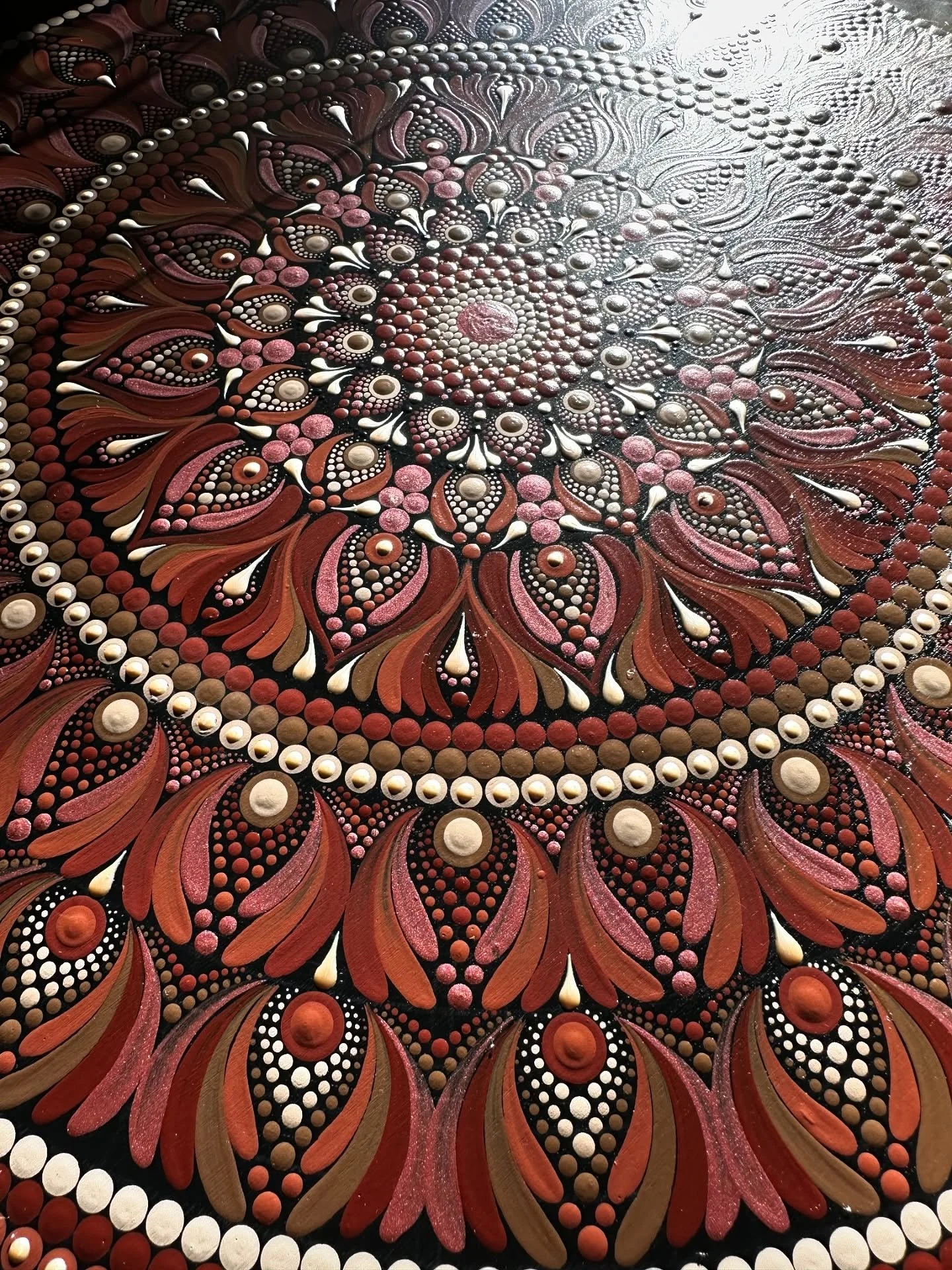 Every time I use this palette, it's a different vibe but always gorgeous 🫶

#painting #artist #dotart #dotpainting #mandala #acrylic #acrylicpainting #decor #satisfyingart #artprocess #diyideas #mandalalove #artofpoints #creativity #art #acrylic #in