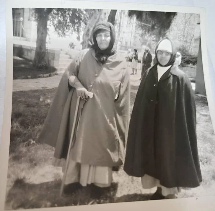 Emahoy and her mom, Kassaye, in Jerusalem
