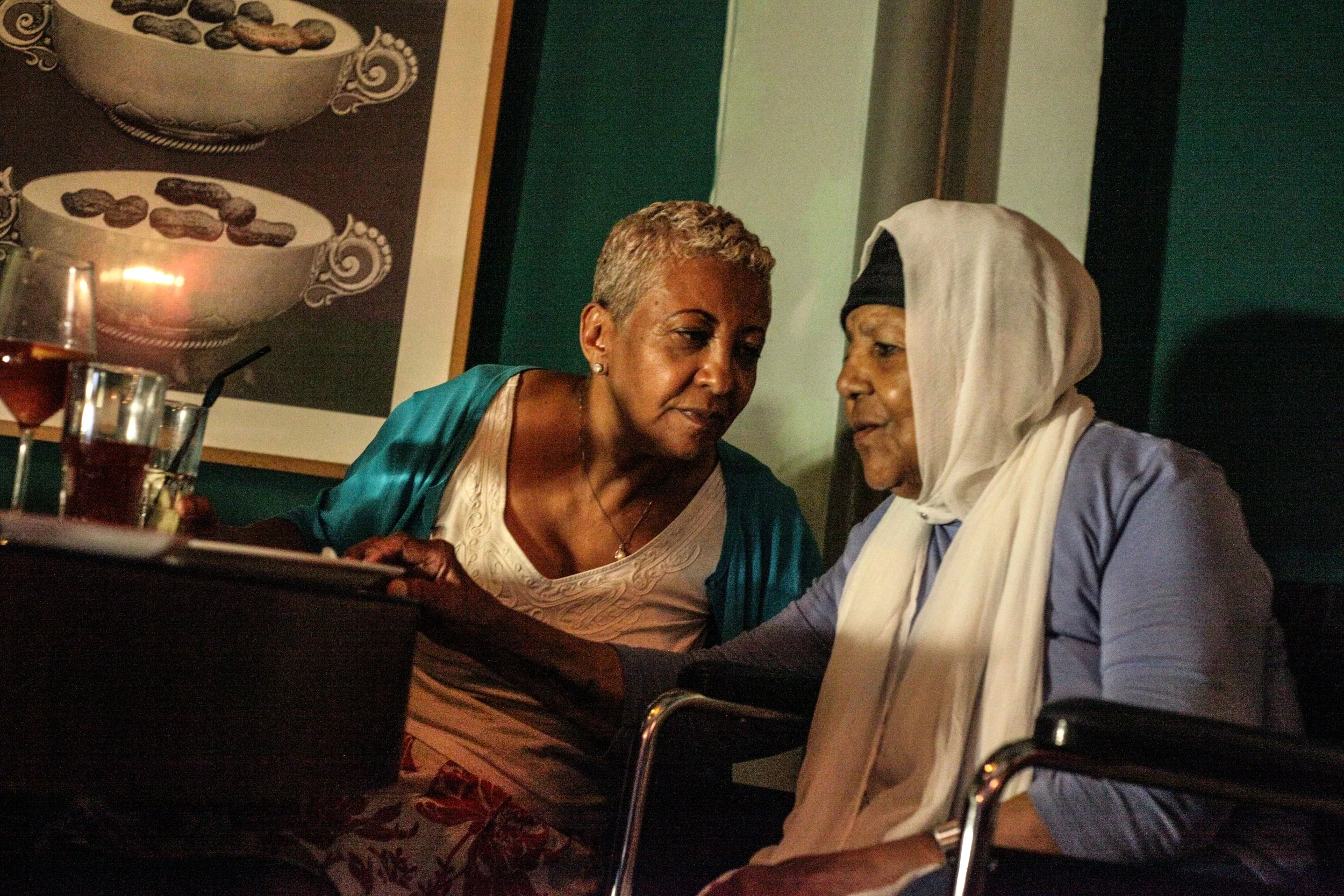 Hanna Kebbede and her aunt, Emahoy