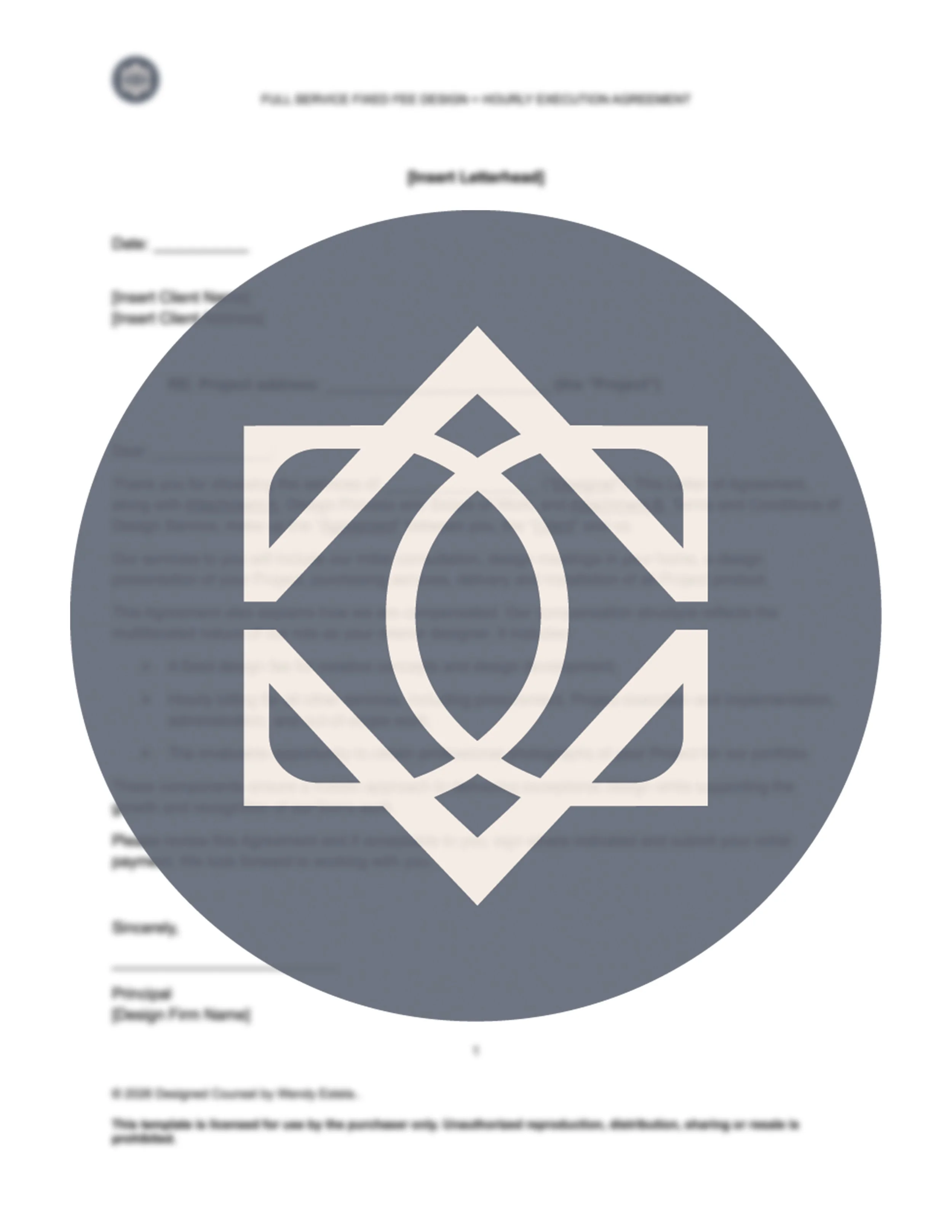 Hourly Residential Design Agreement