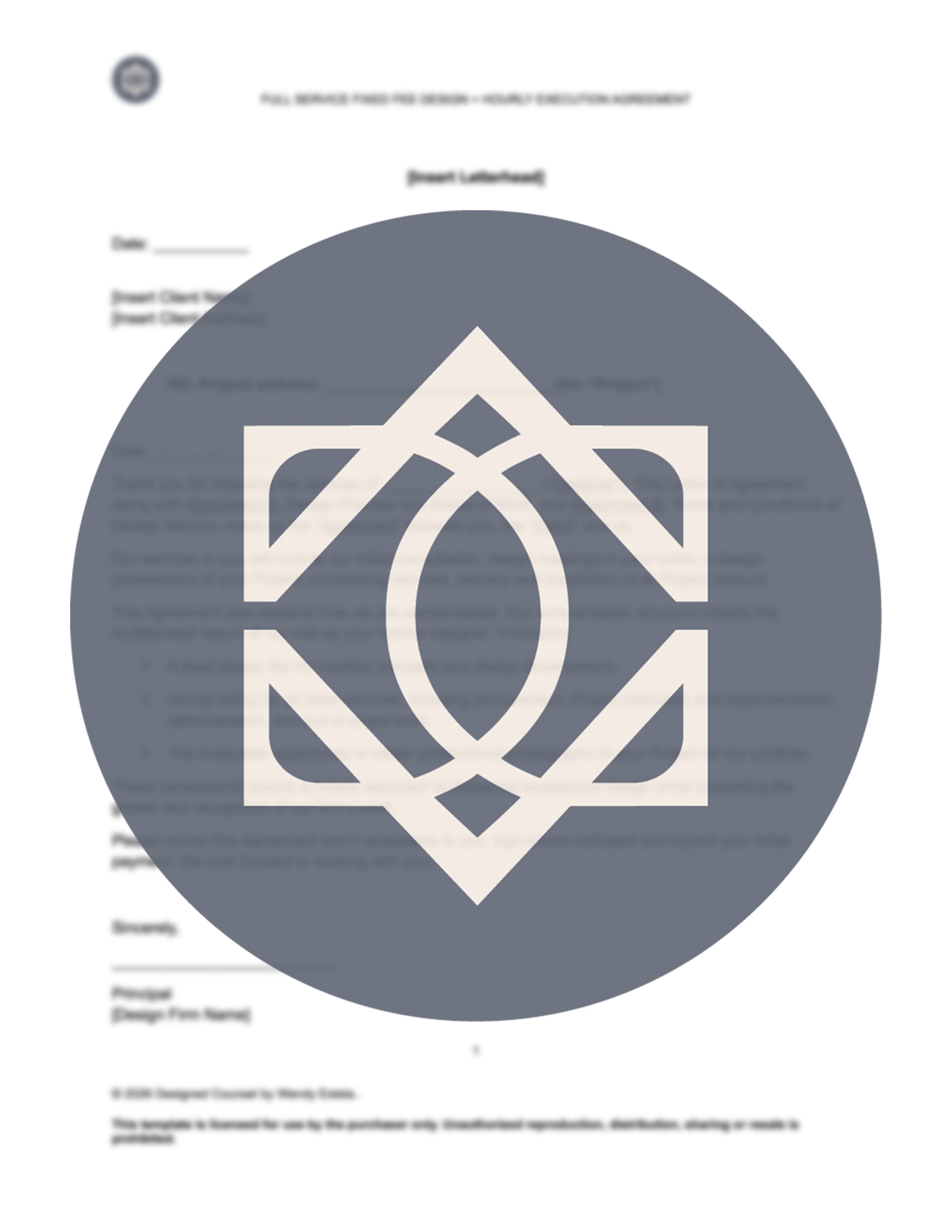 Full Service - Fixed Fee + Hourly Project Implementation Agreement