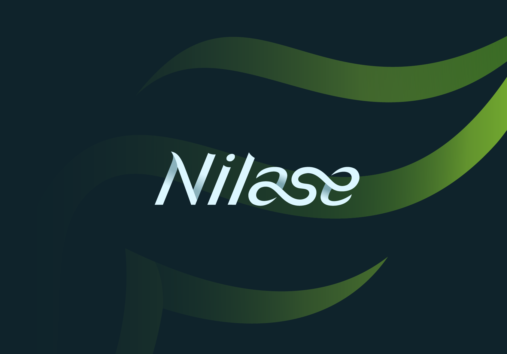 Stylized text of NIAS with green curved lines on dark background.