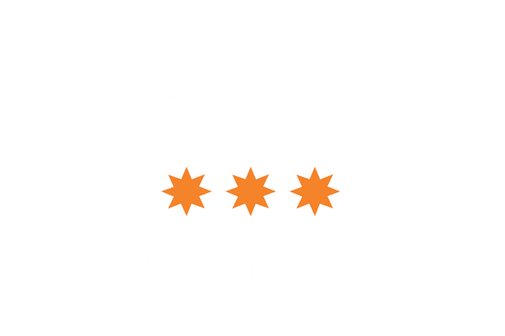 Spelight's logo with the slogan 'Good on Ya Mate' and three orange stars.