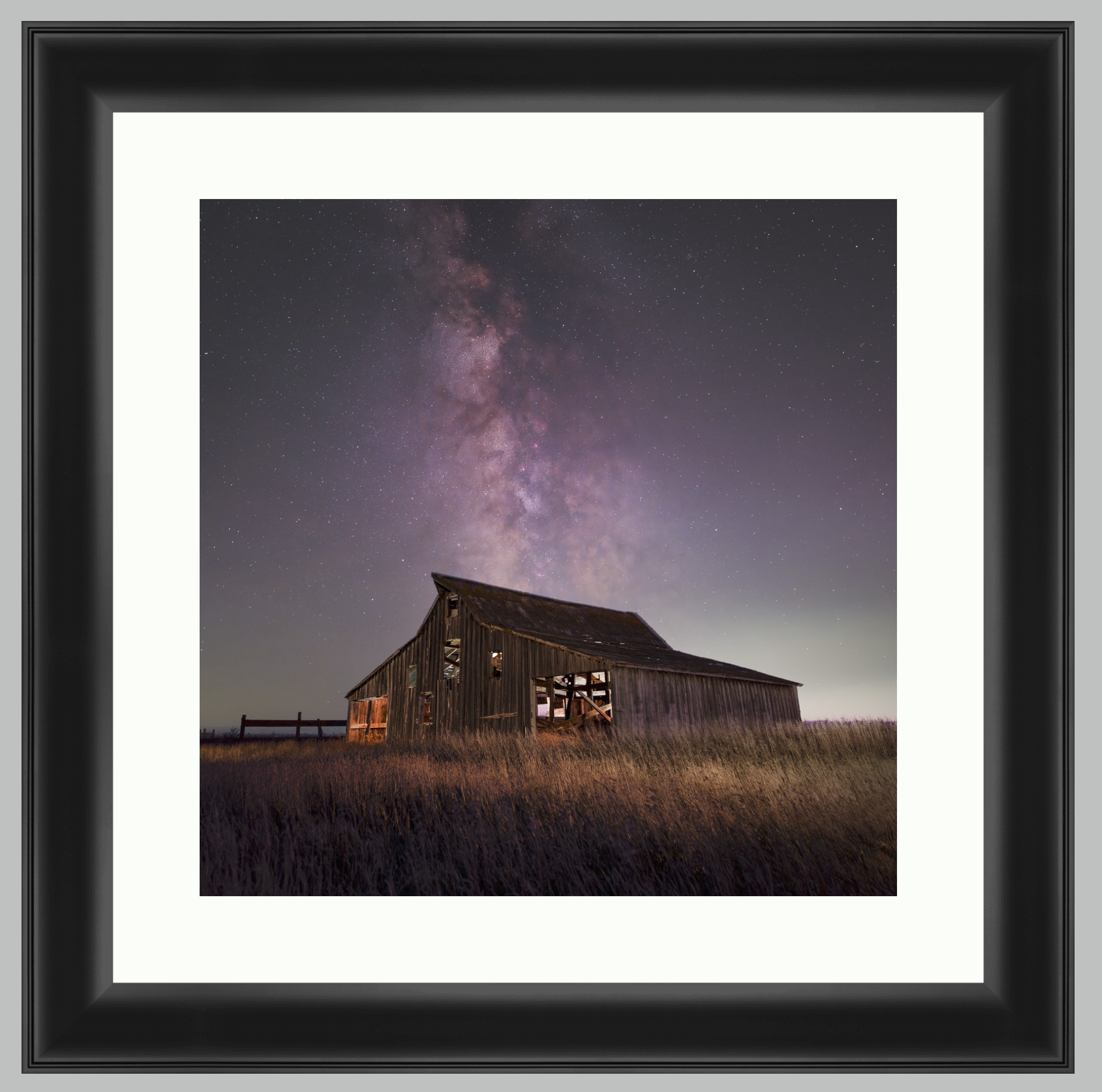 Milky Way Over Old Barn