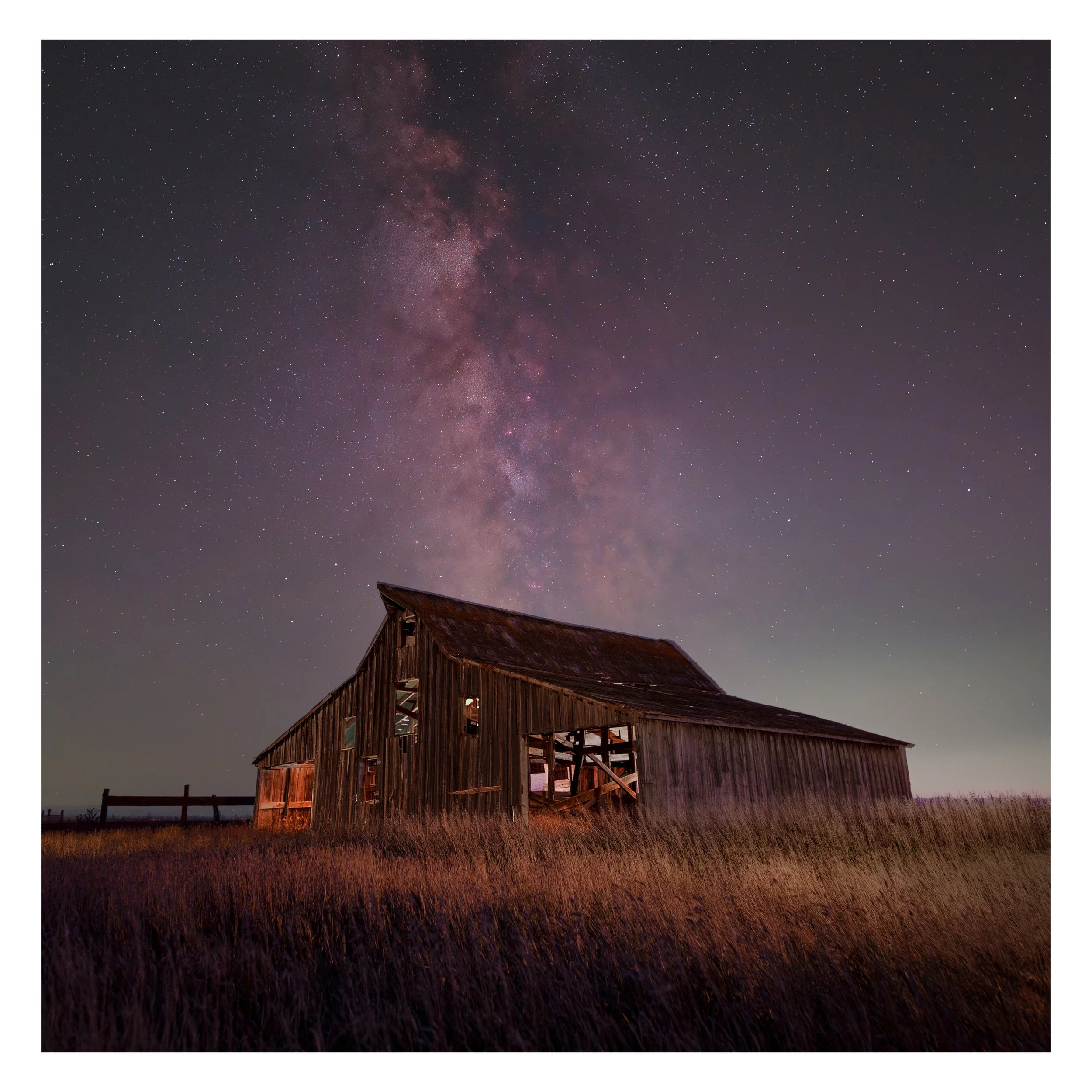Milky Way Over Old Barn