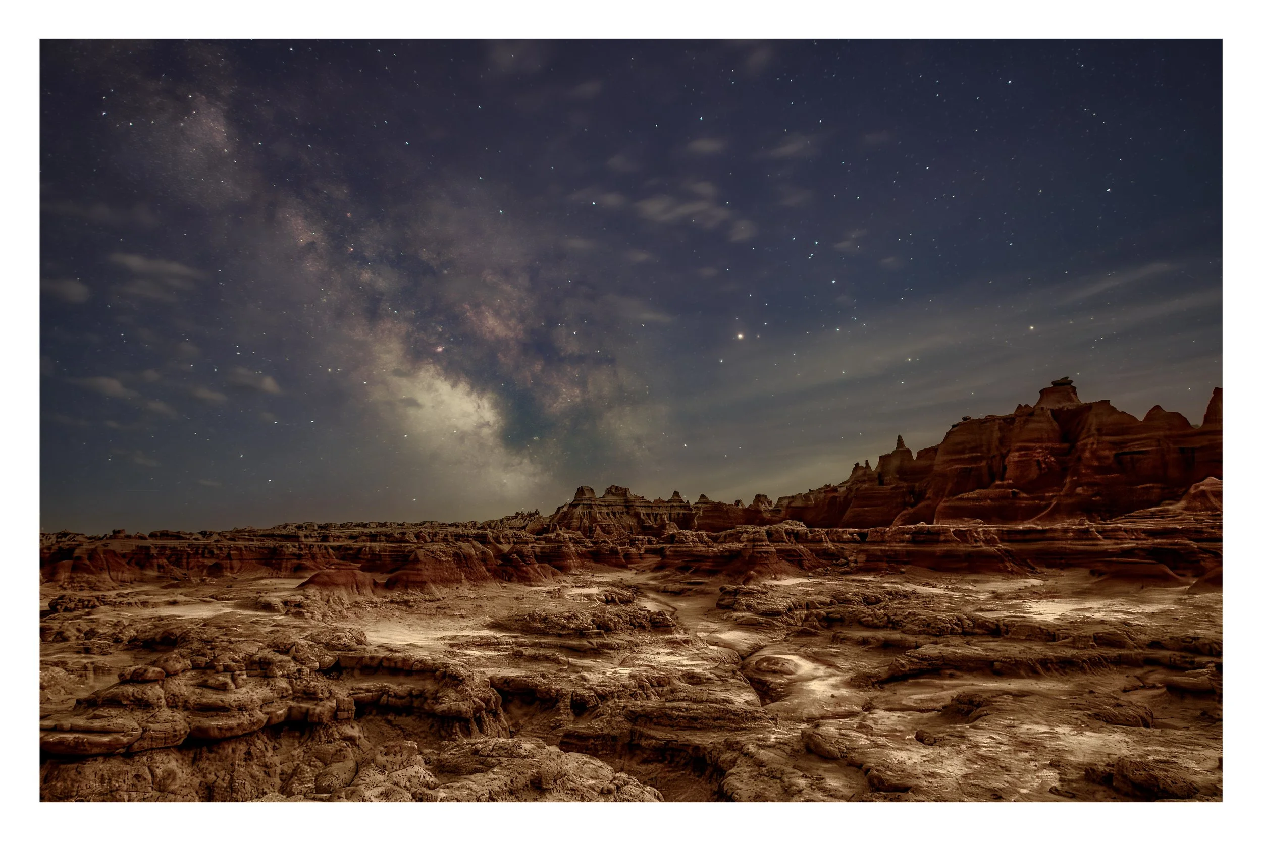Milky Way Over Badlands National Park
