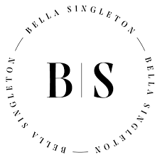 Logo with the initials 'BS' in the center, surrounded by the text 'Bella Singleton' repeated in a circular pattern.