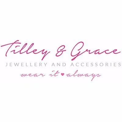 Logo for Tilley & Grace Jewelry and Accessories with the tagline 'wear it always'