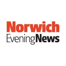 Norwich Evening News logo with red and black text on a white background.