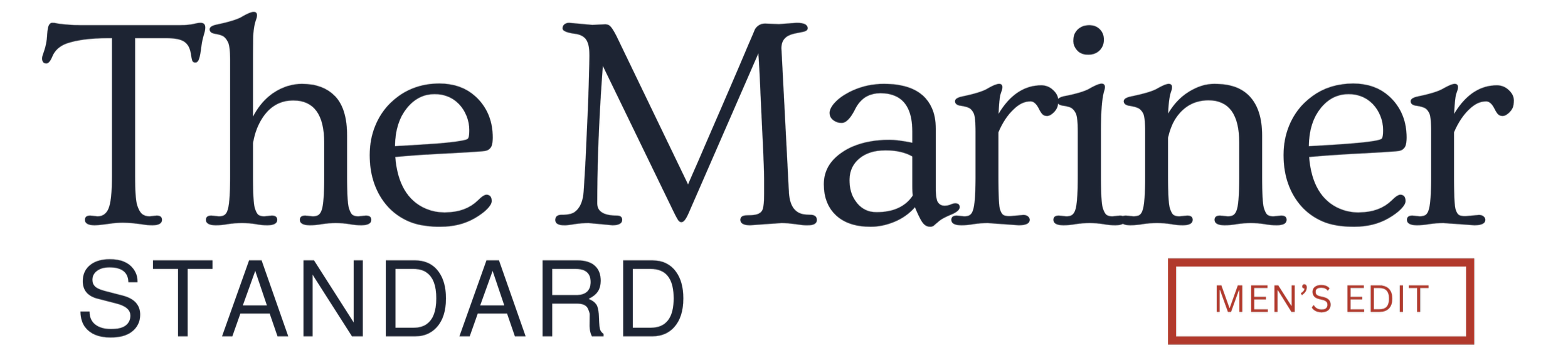 Logo for The Mariner Standard with a men's edition label.