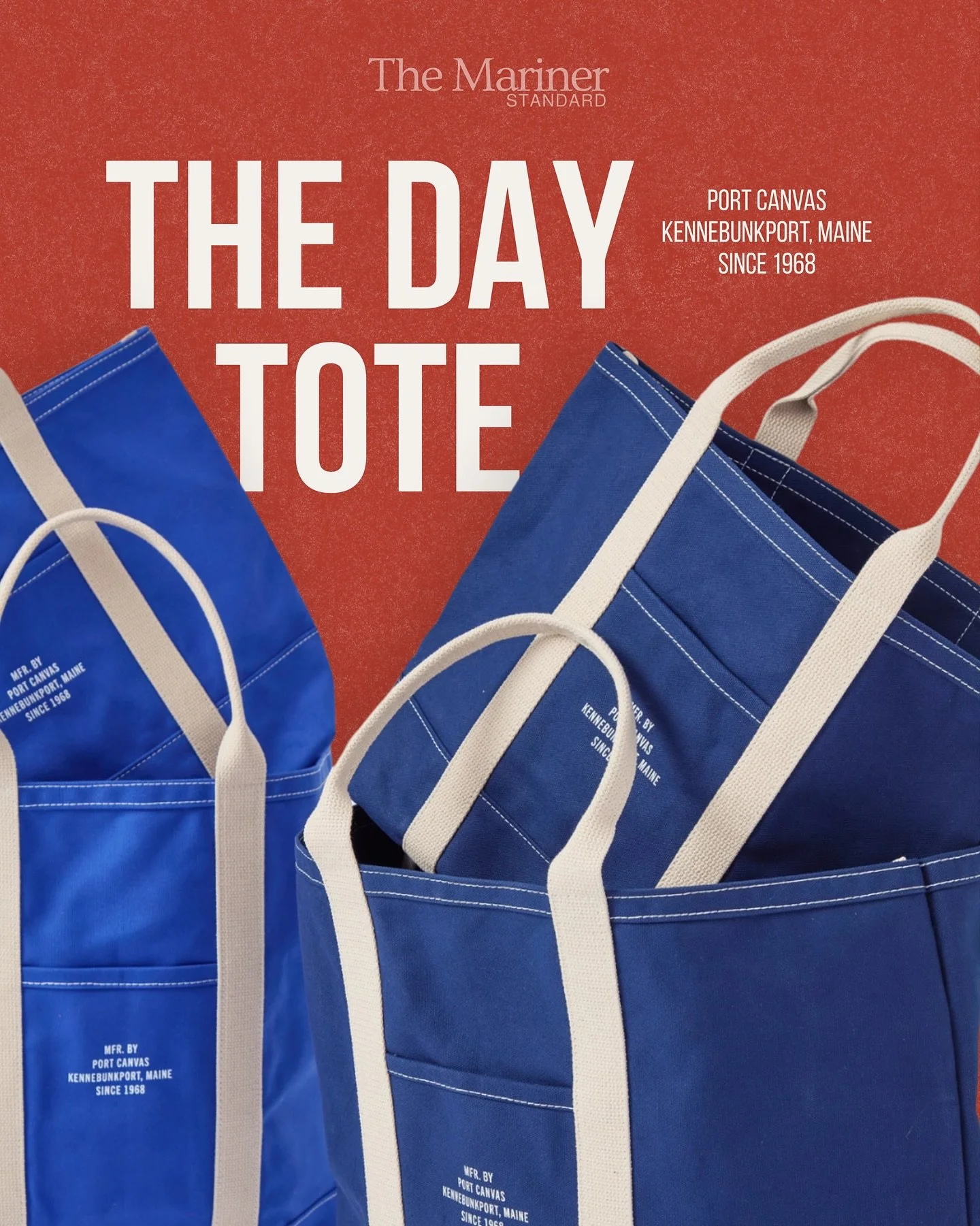 The Day Tote | Clipper by Port Canvas is a true New England essential — crafted in Kennebunkport, Maine, and built to last from dock to downtown. Hand-sewn by skilled women artisans and guaranteed for life, it’s a classic that carries a l