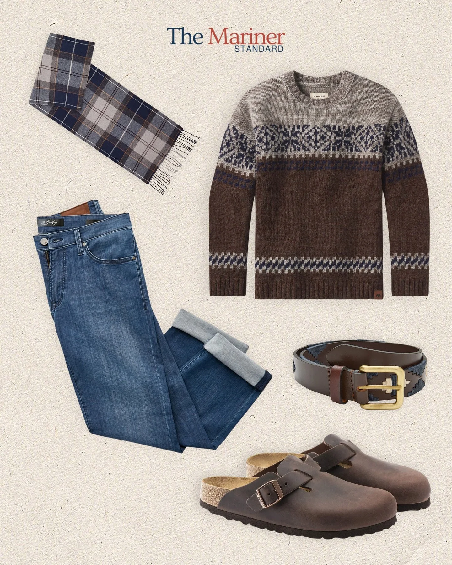 Weekend layers done right. Heritage knits, relaxed denim, and timeless leather&mdash;crafted for cool days and coastal weekends.
Discover the pieces from The Mariner Standard on nobadeersupply.com

#TheMarinerStandard #NobadeerSupplyCo #CoastalStyle 