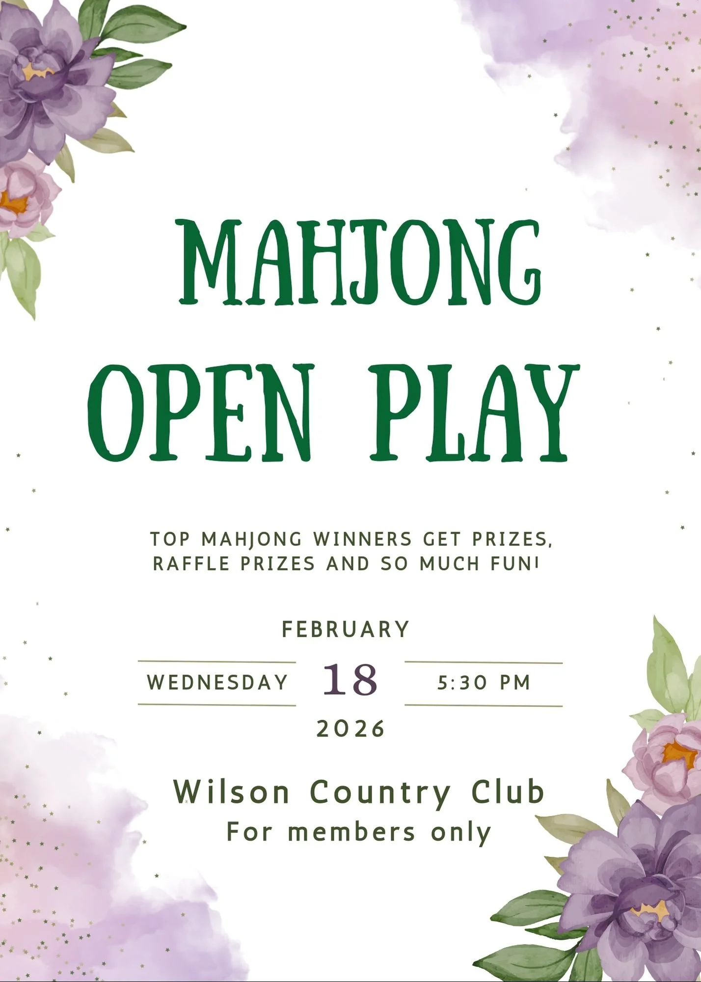 Open Play at Wilson Country CLub