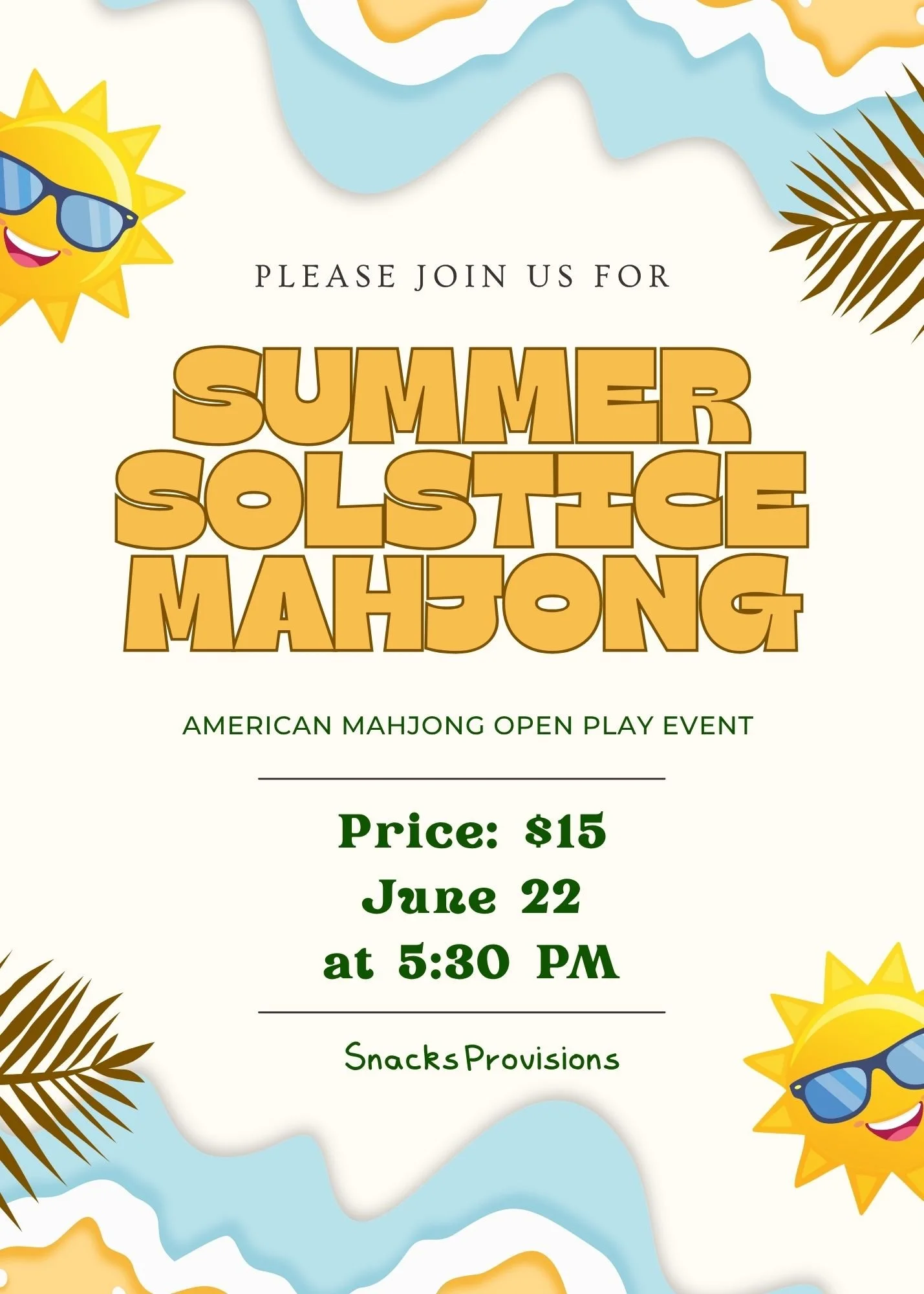 6/22 Open Play at Snacks 
