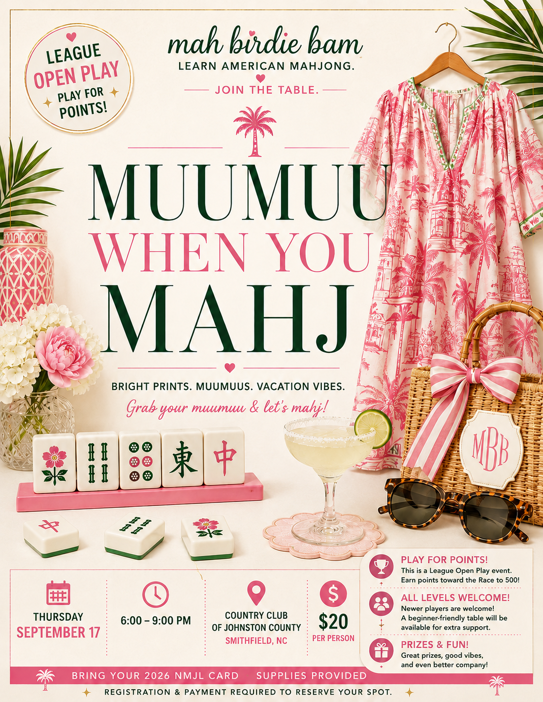 9/17 Muumuu When You Mahj | League Open Play