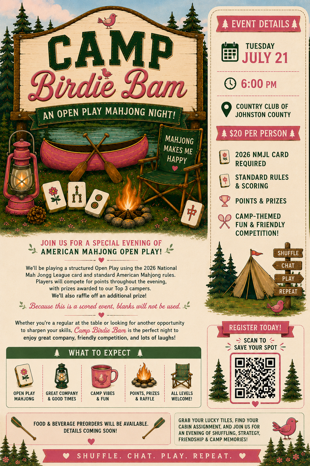 7/21 Camp Birdie Bam Open Play at CCJC