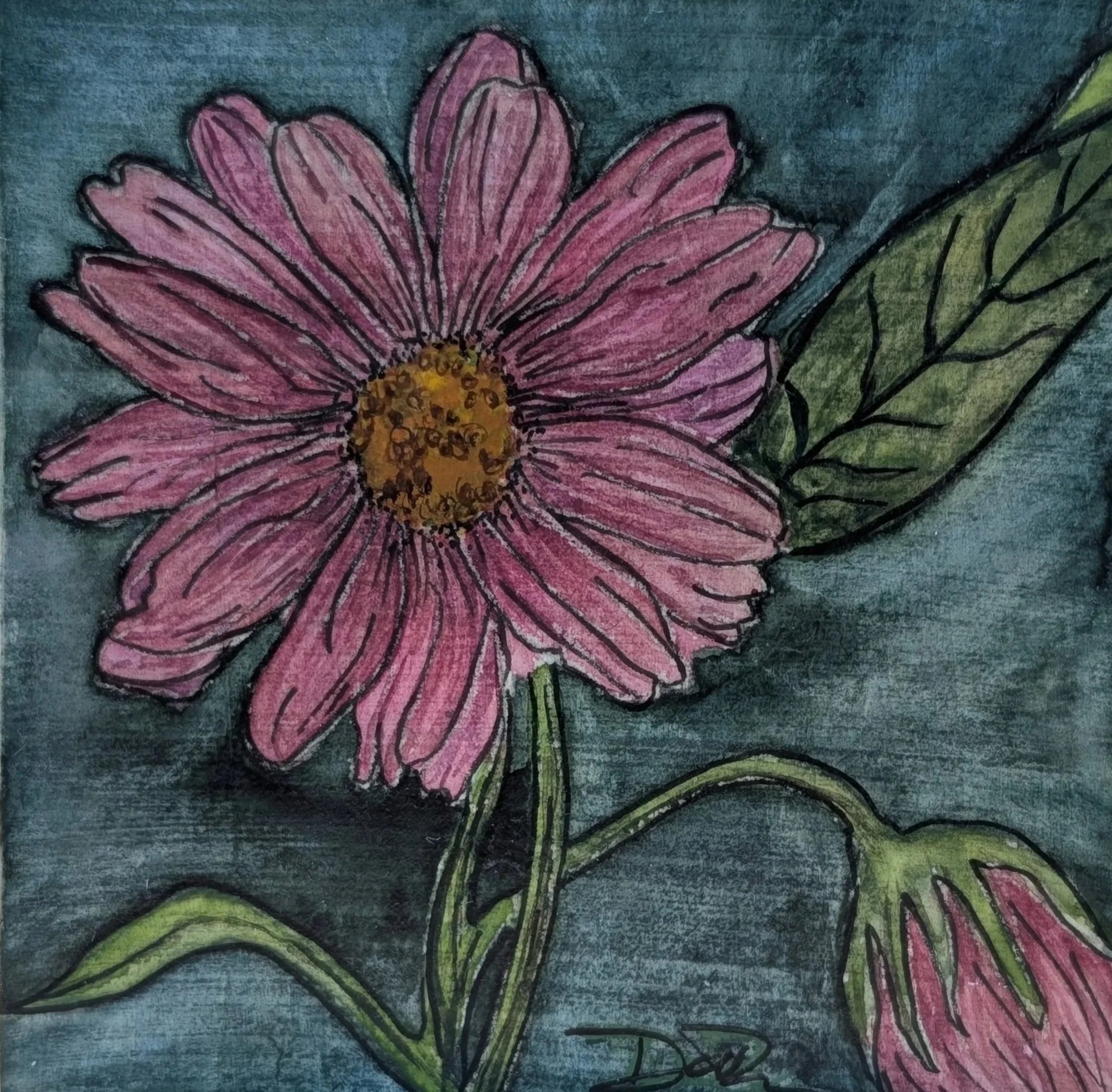 4"X4" Watercolor on panel
Pink Cosmo Flower
AVAILABLE