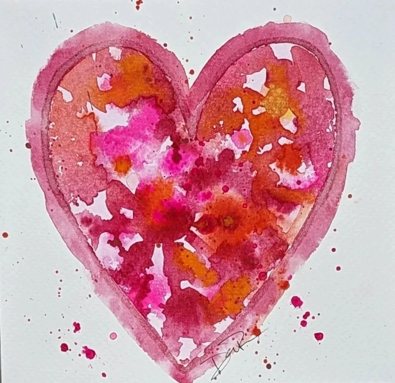 Watercolor on paper
Heart Explosion
SOLD