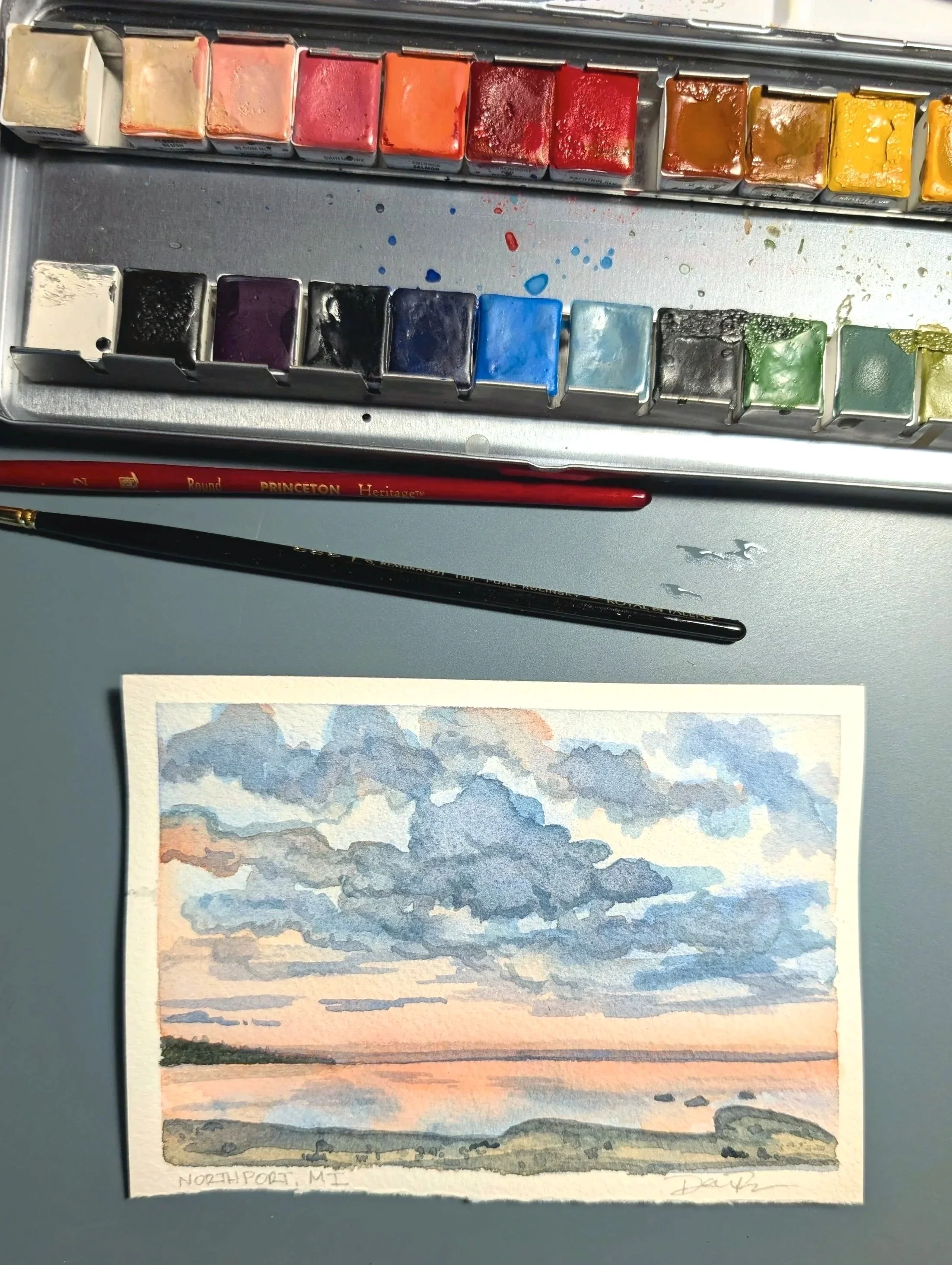 4" x 6" Watercolor
Evening View of Northport Bay
NFS